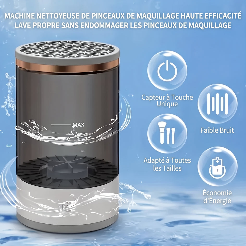 CleanPulse – Nettoyeur Électrique de Pinceaux Maquillage | Propre en 30 Secondes