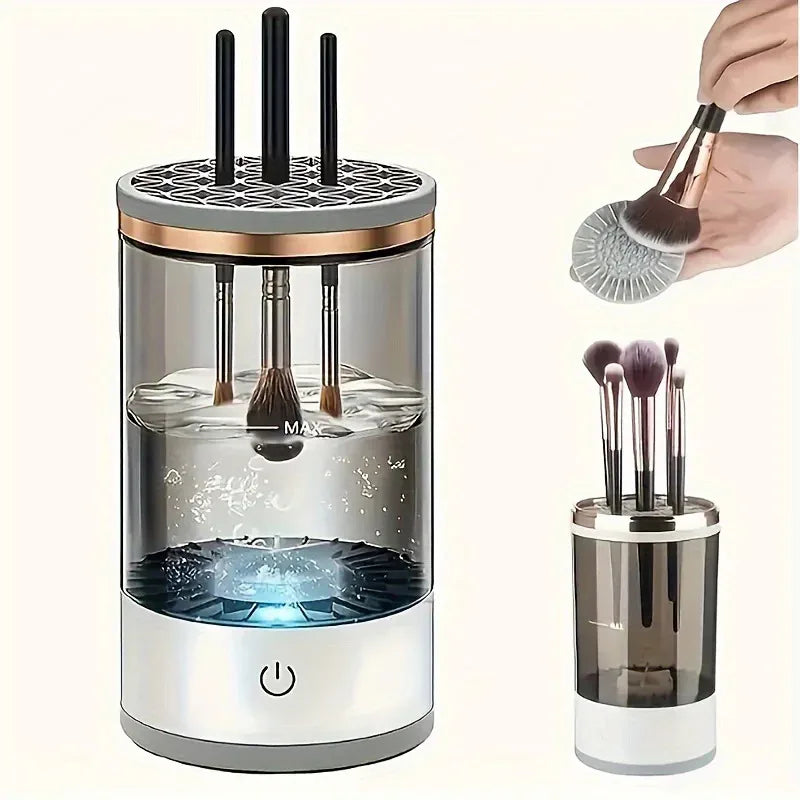 CleanPulse – Nettoyeur Électrique de Pinceaux Maquillage | Propre en 30 Secondes